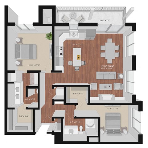2 bedroom apartment